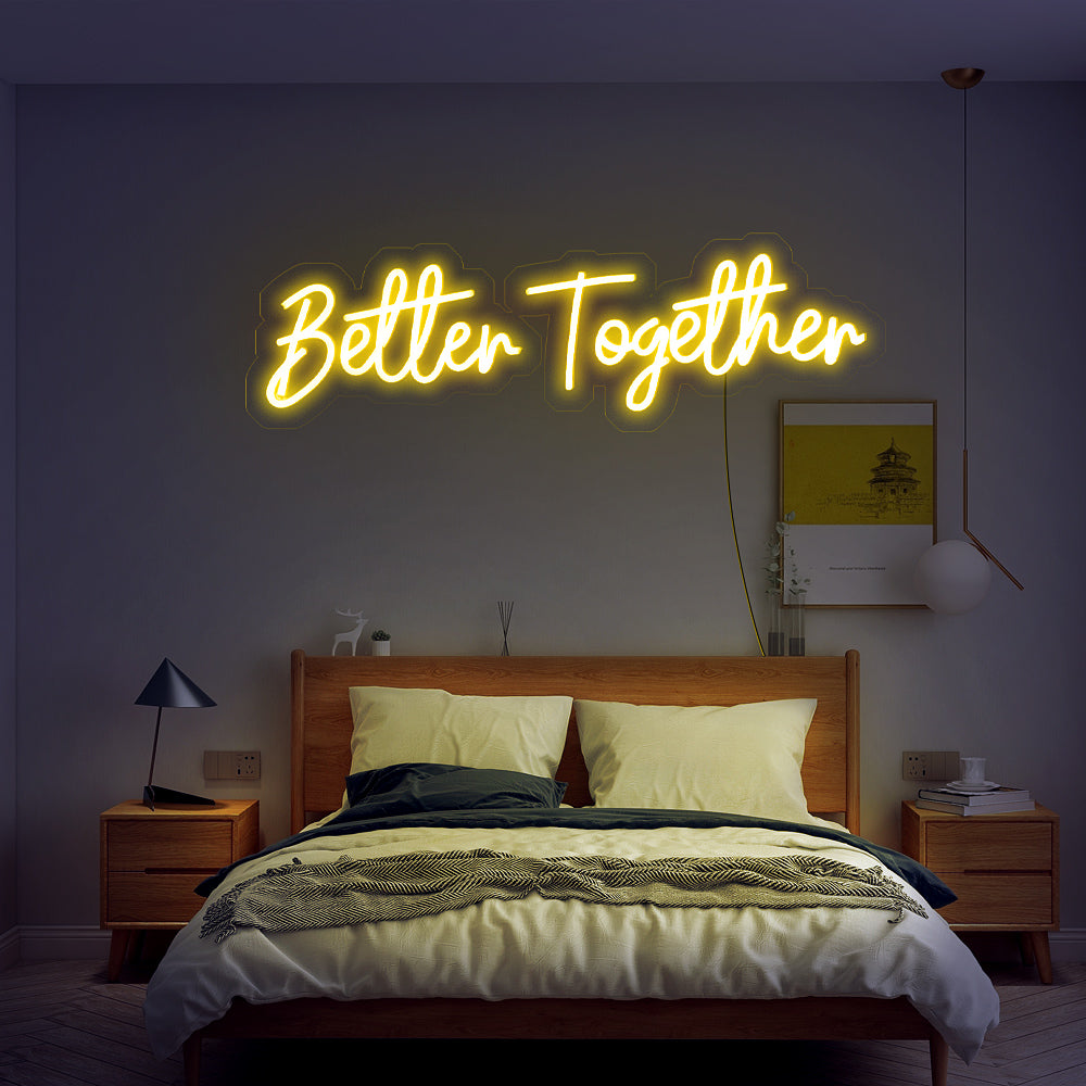 Enseigne néon Better together