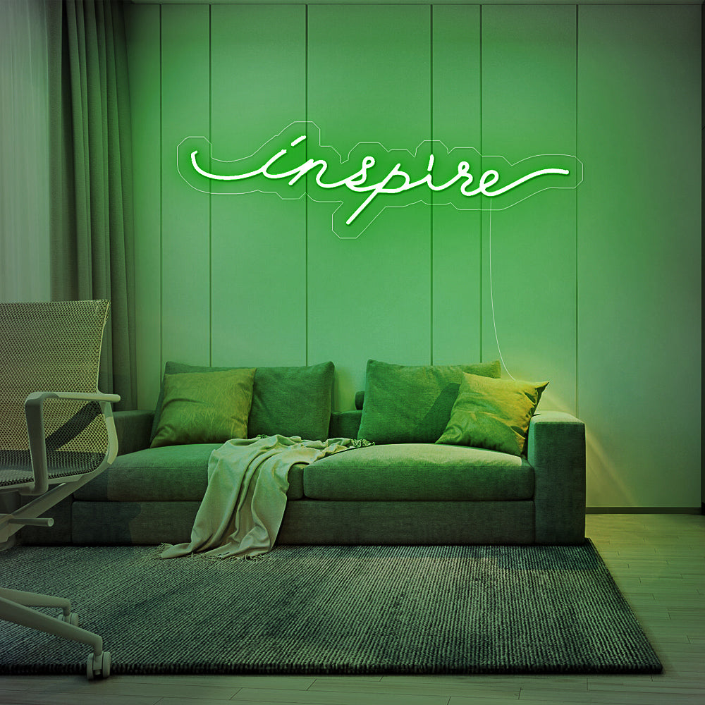 Enseigne néon inspire