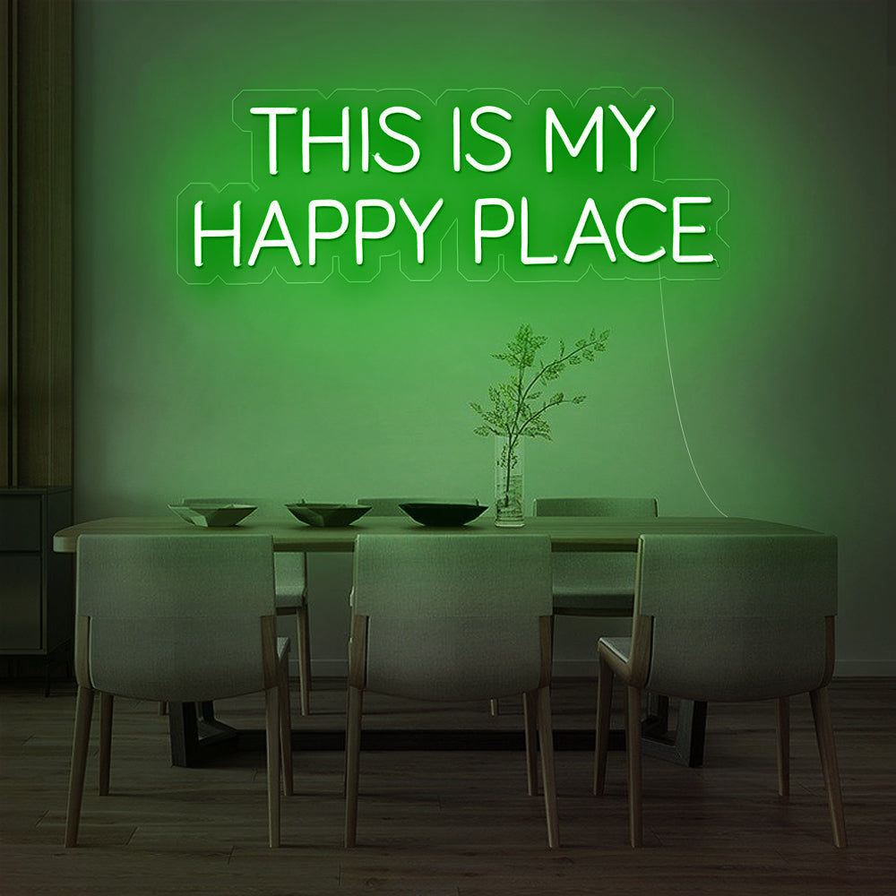 Enseigne néon this is my happy place