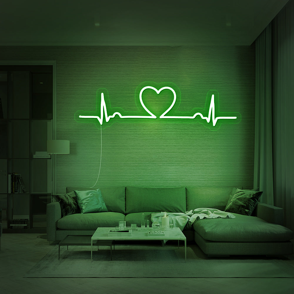 Enseigne néon love beat