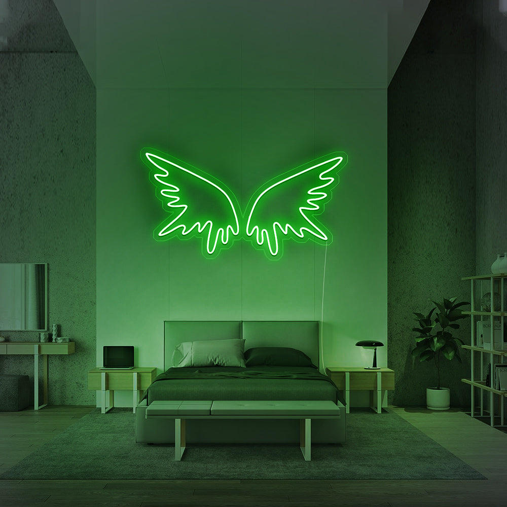 Enseigne néon Angel Wings