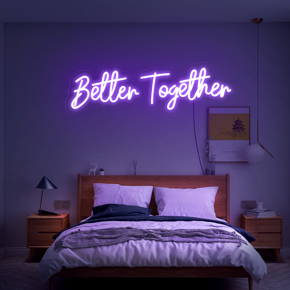 Enseigne néon Better together