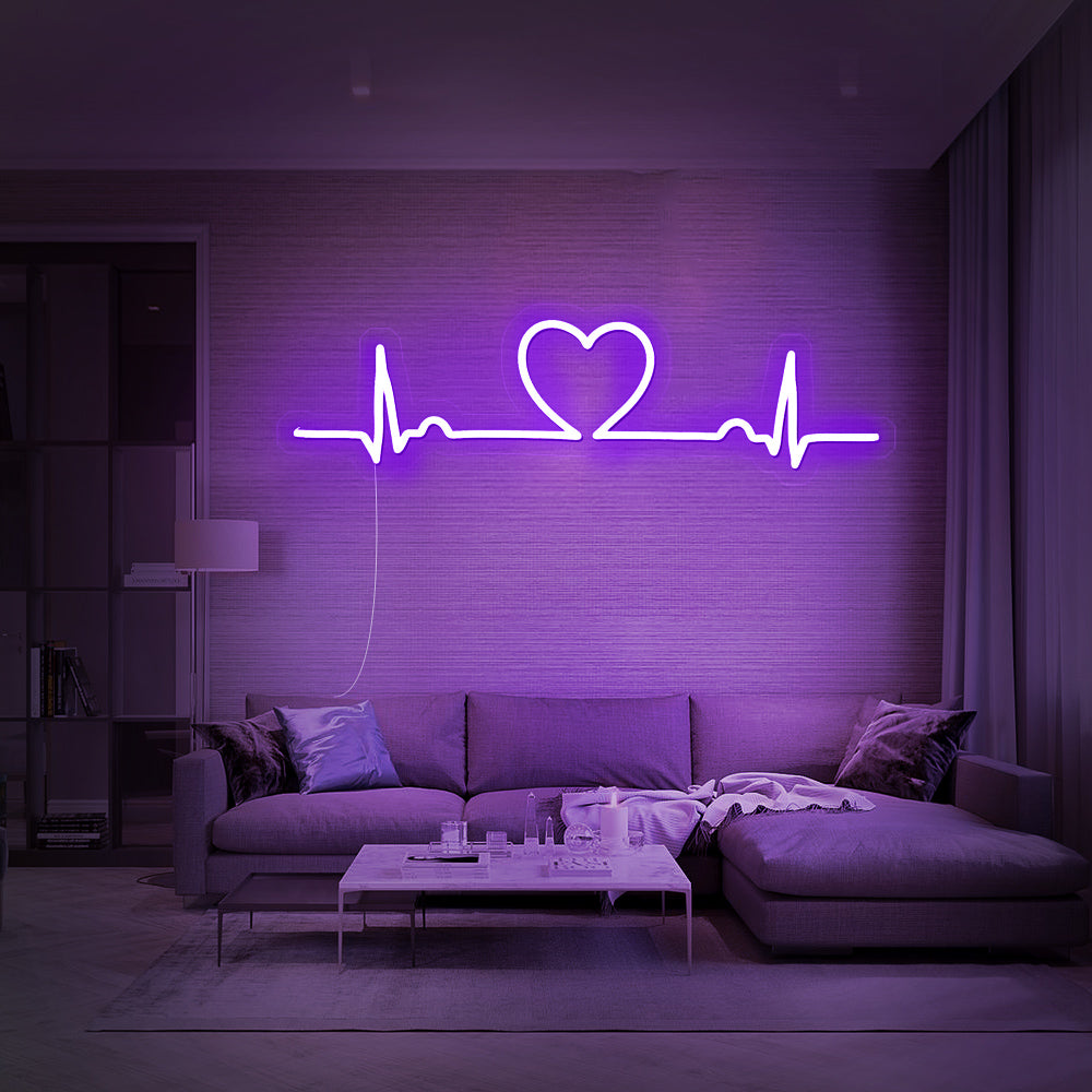 Enseigne néon love beat