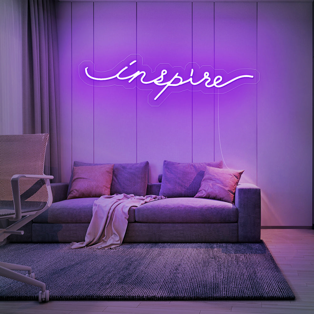 Enseigne néon inspire