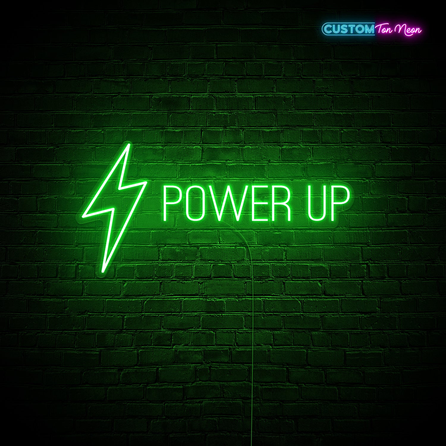 Enseigne néon Power up