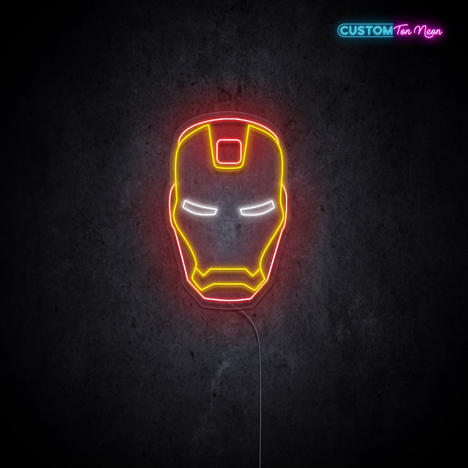 Enseigne néon Iron Man
