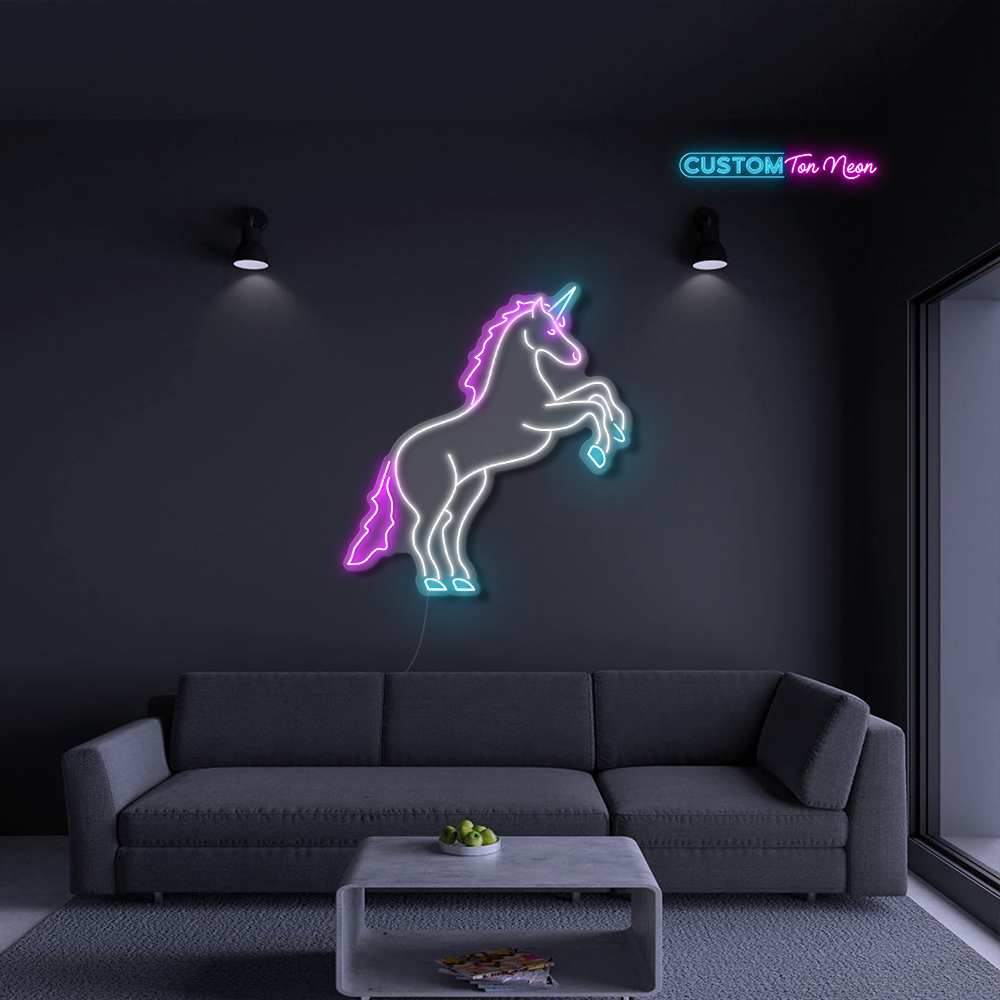 Enseigne néon Licorne