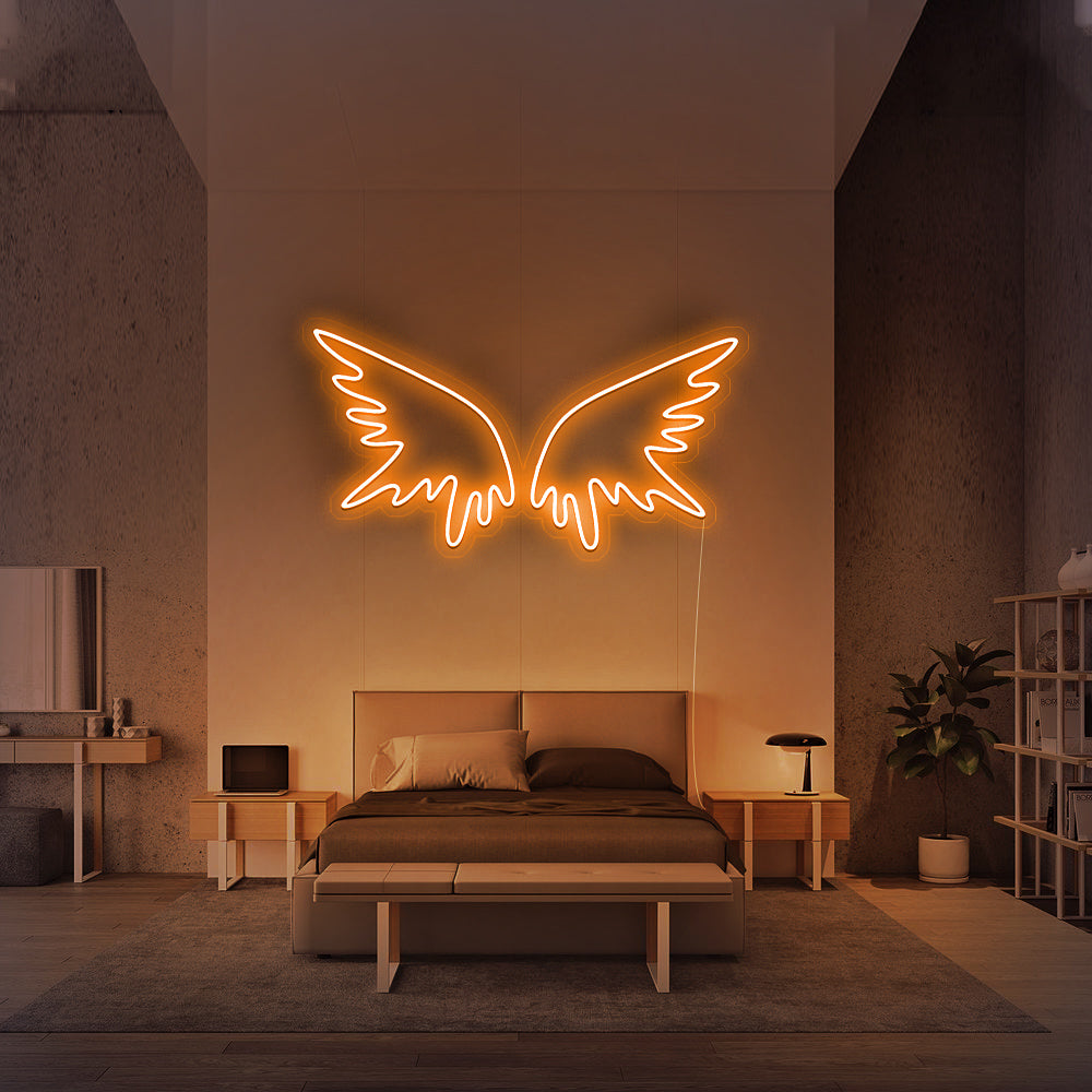 Enseigne néon Angel Wings