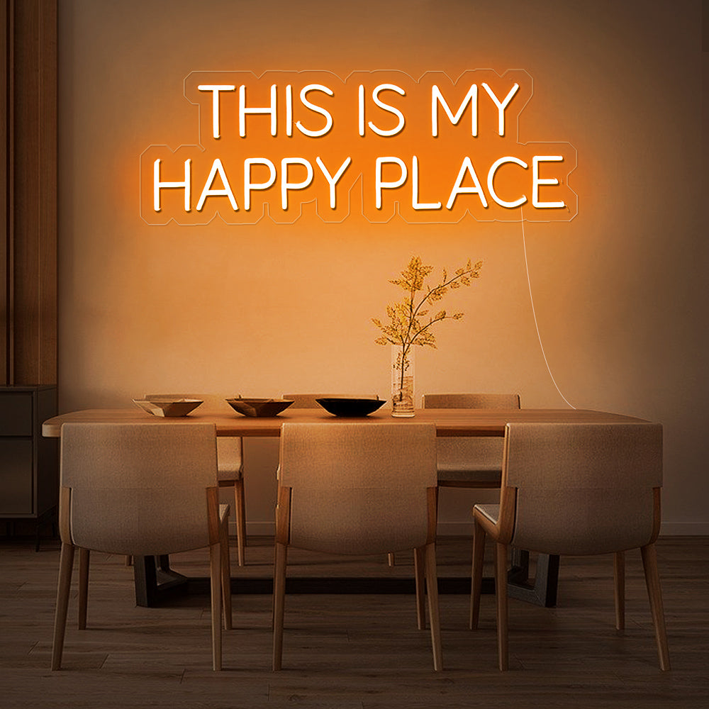Enseigne néon this is my happy place