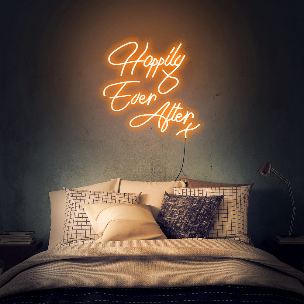 Enseigne néon happily ever after