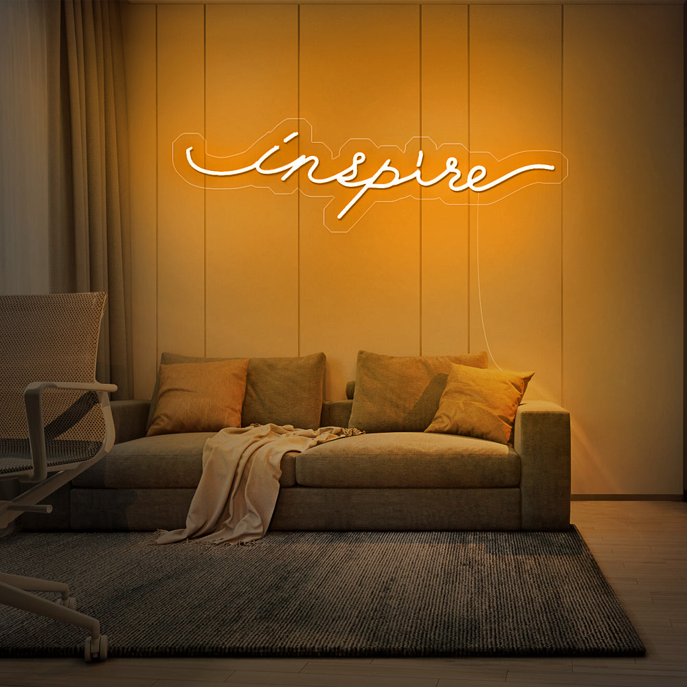 Enseigne néon inspire