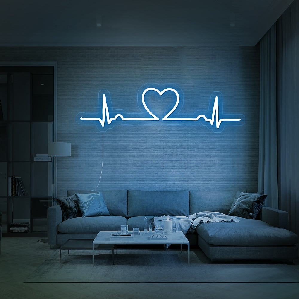 Enseigne néon love beat