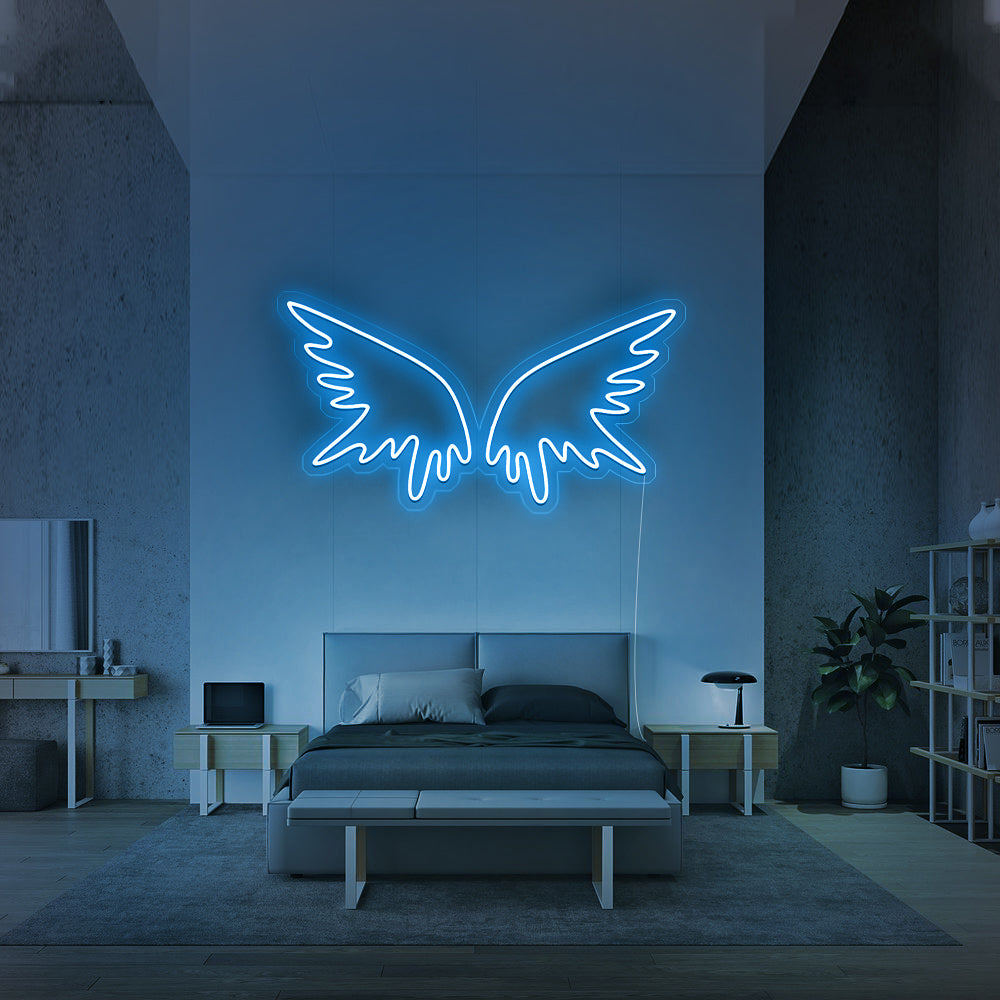 Enseigne néon Angel Wings