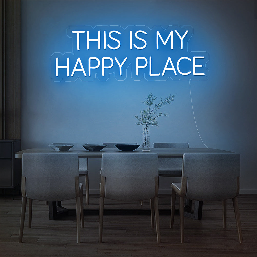 Enseigne néon this is my happy place