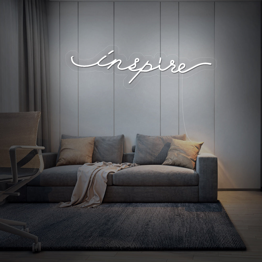 Enseigne néon inspire
