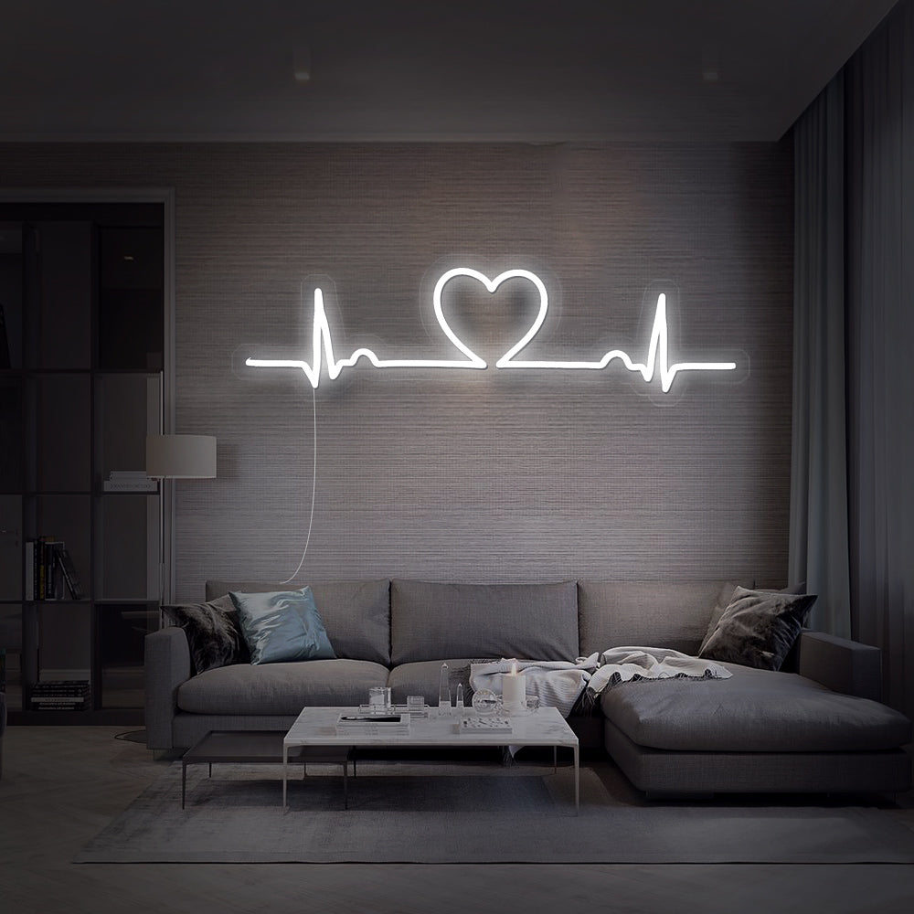Enseigne néon love beat
