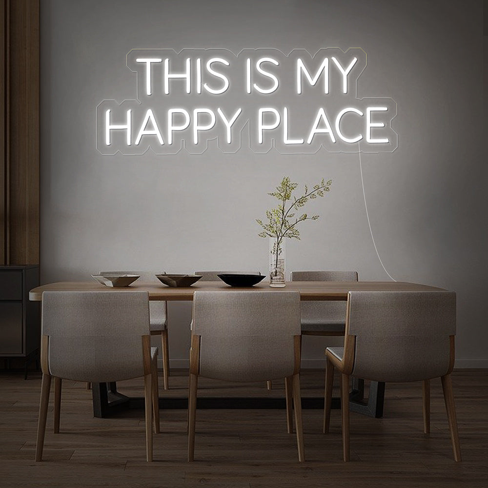 Enseigne néon this is my happy place