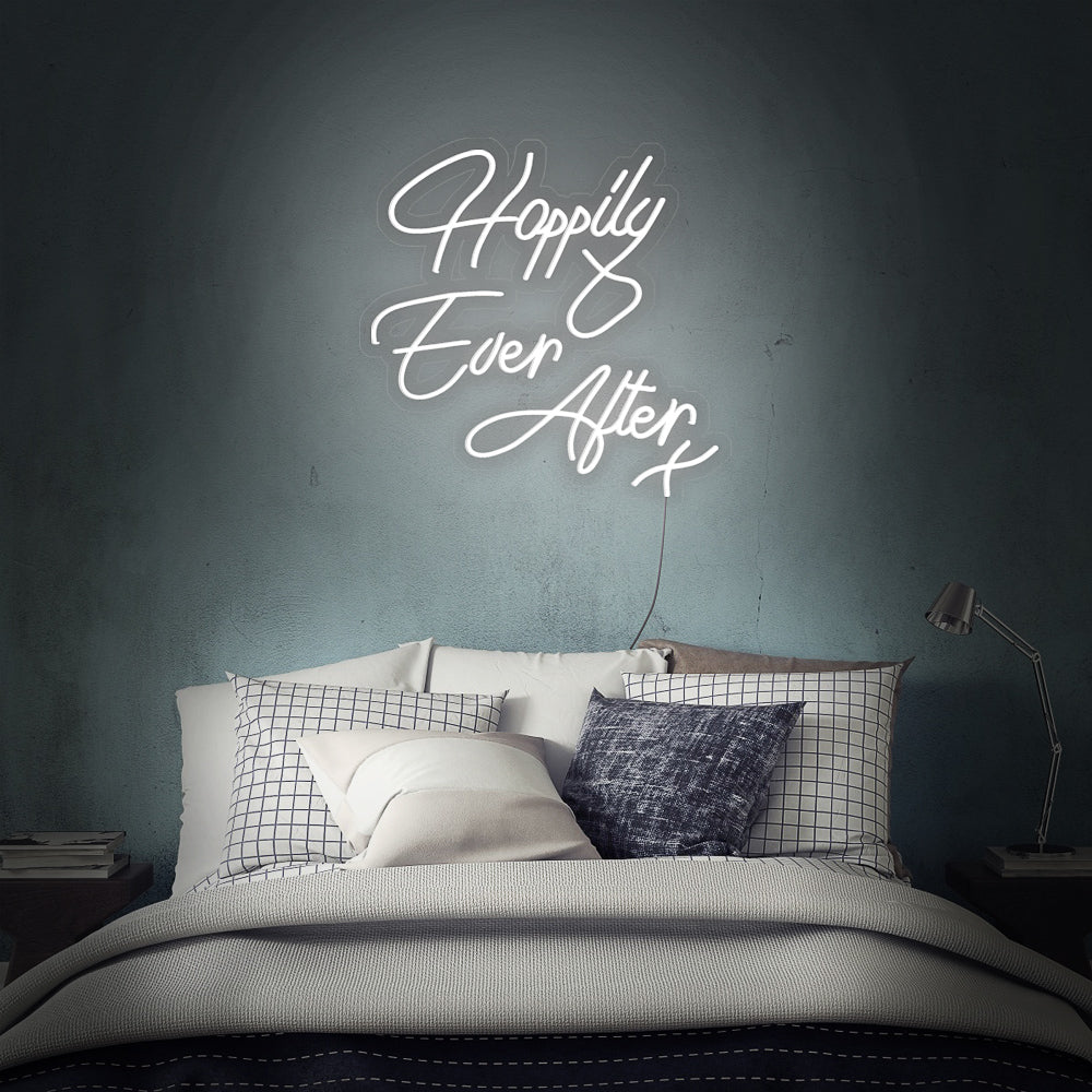 Enseigne néon happily ever after