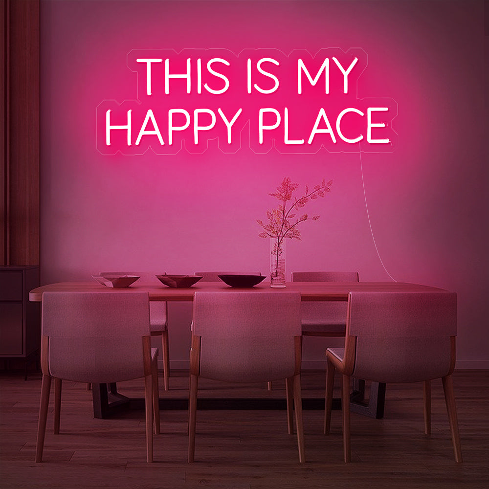 Enseigne néon this is my happy place