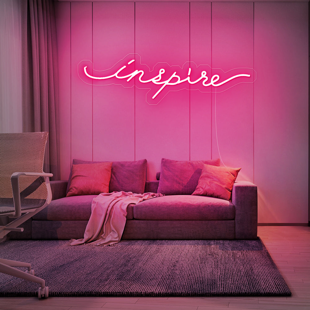 Enseigne néon inspire