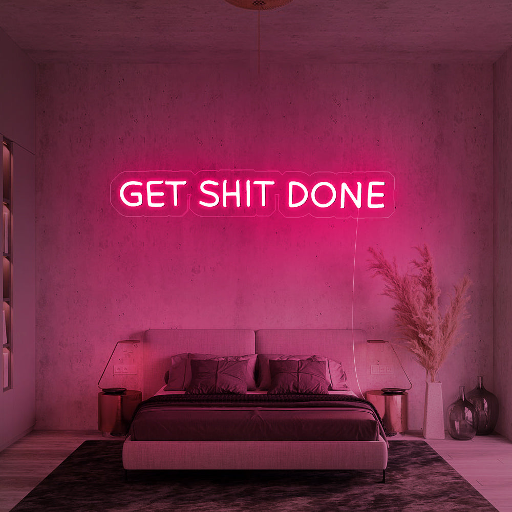 Enseigne néon Get shit done