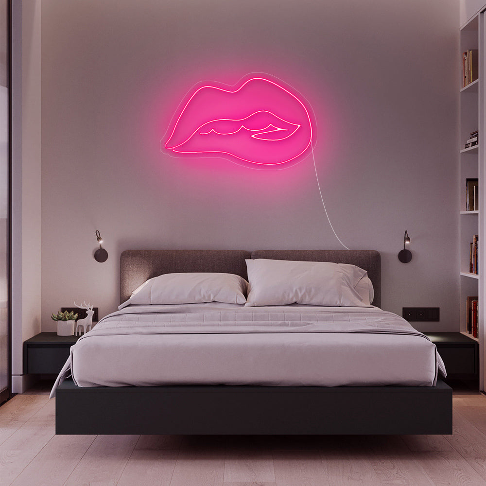 Enseigne néon lips