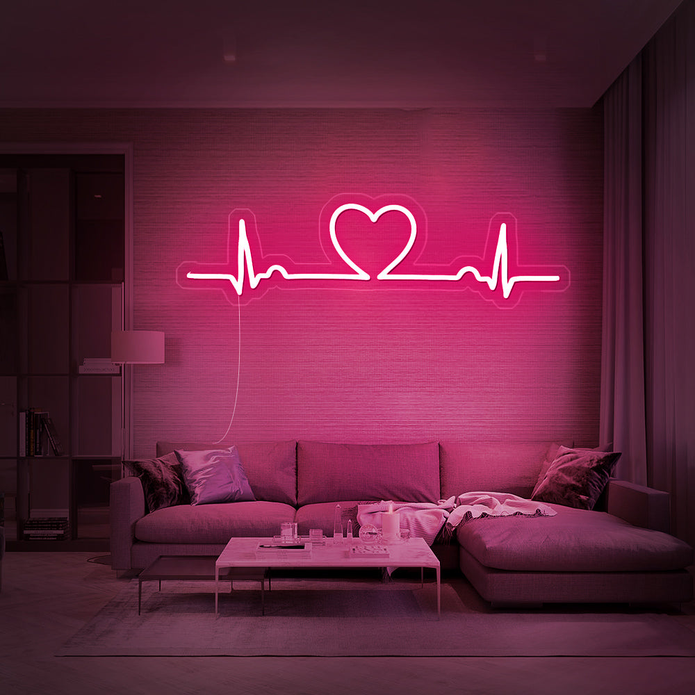 Enseigne néon love beat