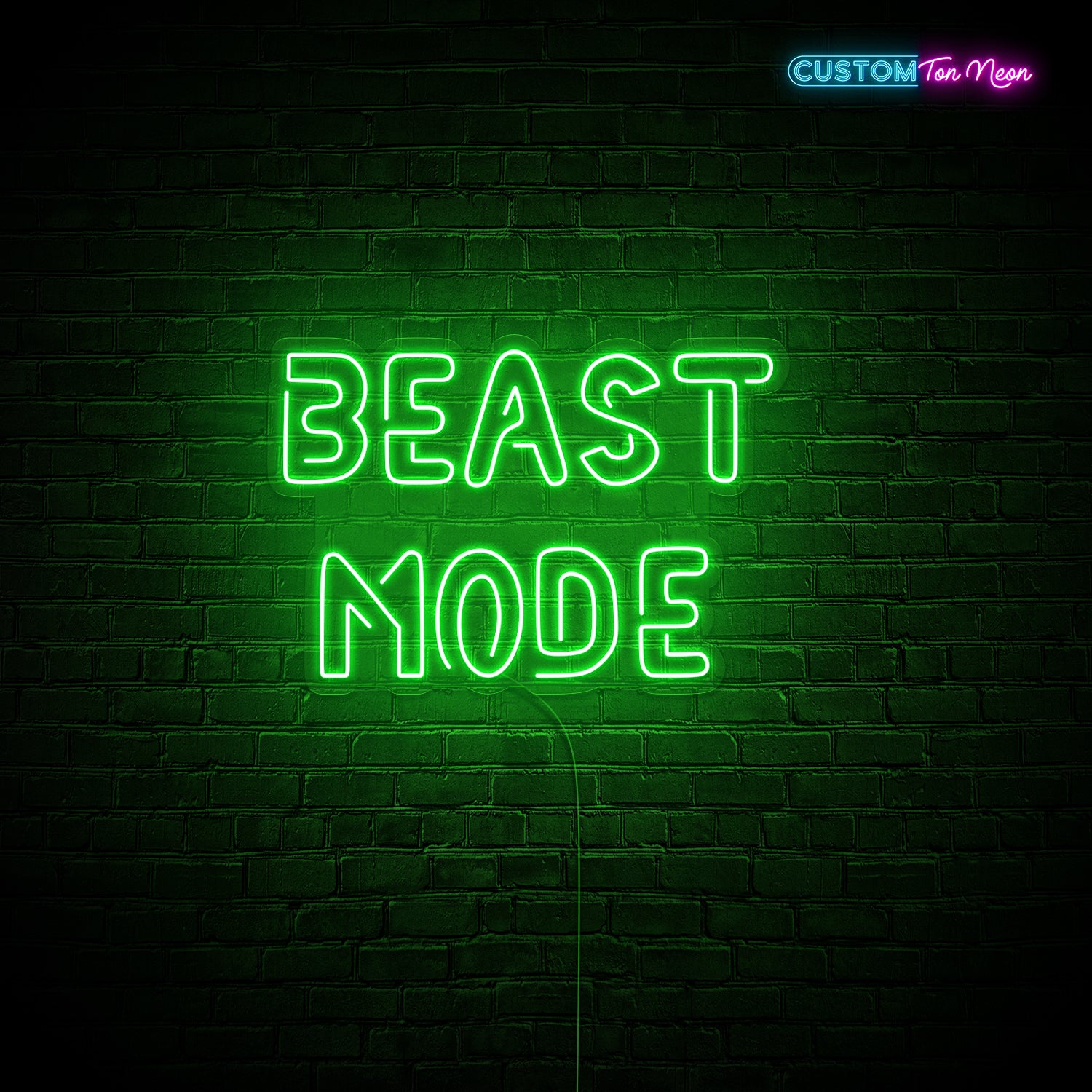 Enseigne néon Beast mode