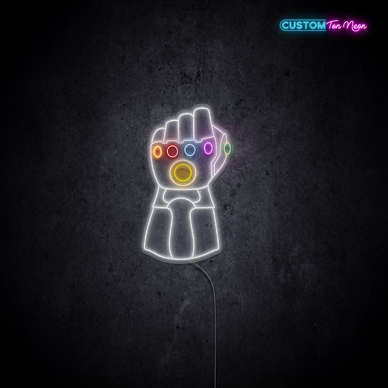 Enseigne néon Thanos