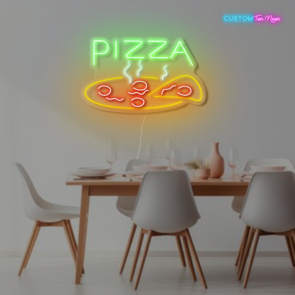 Enseigne néon pizza